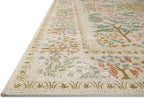 Loloi Rifle Paper Co. Canopy Collection CNP-05 Ivory 3'-9" x 3'-9" Round Accent Rug