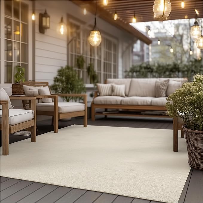 Bedsure 6x9 Faux Wool Area Rugs for Living Room, Machine Washable Carpet, Non-Slip Backing, Pet Friendly Throw Rug for Bedroom Dining Room, Linen