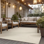 Bedsure 3x5 Faux Wool Area Rugs for Living Room, Machine Washable Carpet, Non-Slip Backing, Pet Friendly Throw Rug for Bedroom Dining Room, Linen