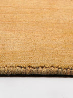 Hand Knotted Loom Wool ECO-Friendly Area Rugs - 10'x10', Octagon, Gold Color, Solid Plain Design, High Pile Thick Handmade Anti Skid Area Rugs for Living Room, Bed Room (L00111)