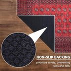 Keen Home Design 8x10 Rug - Machine Washable Area Rug with Non-Slip Backing, Ideal for Living Room, Dining Room, Bedroom - Vintage, Easy Clean, Durable, Low Pile Rug - (8' x 10')