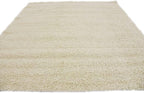 Unique Loom Solid Shag Collection Area Rug (7' 10" Square, Pure Ivory)