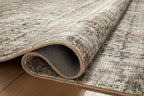 Loloi Amber Lewis Morgan Collection MOG-02 Navy/Sand 11'-6" x 14'-6" 38" Thick Area Rug feat. CloudPile, Neutral, Room Décor, Vintage Inspired, Livingroom, Bedroom, Dining Area