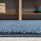 JONATHAN Y Haze Solid Low-Pile Navy Indoor Area Rug 6x9, Coastal,Bohemian,Minimalist,Classic, Easy-Cleaning for Living Room,Bedroom,Kitchen,Pet Friendly,Non-Shedding (SEU100C-6)