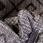 Unique Loom Outdoor Trellis Collection Area Rug - Tribal Trellis (10' x 14' 1" Rectangle, Gray/ Black)