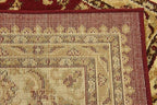 Unique Loom Voyage Collection Traditional Oriental Classic Intricate Design Area Rug (4' 0 x 4' 0 Square, Red/Gold)