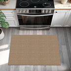 KOZYFLY Indoor Door Mat 2x3 ft Small Area Rugs Washable Front Door Mat Non Slip Rubber Backed Entryway Rug Cotton Entrance Doormat for Front Porch Bathroom Kitchen Bedroom, Tan/Orange/Brown
