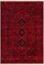 Unique Loom Tekke Collection Area Rug - Sheibani (10' x 14' 1" Rectangle, Red/ Black)