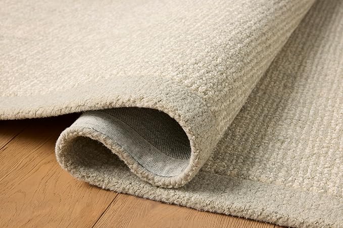 Loloi Magnolia Home by Joanna Gaines Henley Collection HNY-01 Ivory/Silver 8'-6" x 11'-6" Area Rug