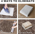 KILOCOCO Boho Entryway Rug 2x3 Printed Small Area Rug Indoor Door Mat Machine Washable Kitchen Rugs Super Soft Non Slip Throw Rugs for Bedroom Entrance Geometric Laundry Room, Rust Red