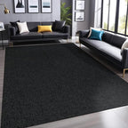 Easy Jute Rugs 8x10 Dark Gray Color Living Room Indoor Outdoor Area Rug for Farmhouse Patio and Kitchen Rug High Traffic Washable Easy to Clean Solid Woven Design Outside Carpet (8 x 10)