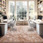Upgrade Non-Slip Plush Rugs for Living Room, Soft Shaggy Carpets for Living Room, Fuzzy Rugs for Kids' Room, Perfect Decor for Modern Home Tie Dye Beige 8x10Feet