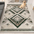 YHSF South West Native American Rug Ritz – Native Tribal American Indian Inspired Rug - Living Room, Bedroom, Hallway, Entryway & High-Traffic Area Rugs - Washable - Soft - Olive, 8 Feet x 10 Feet
