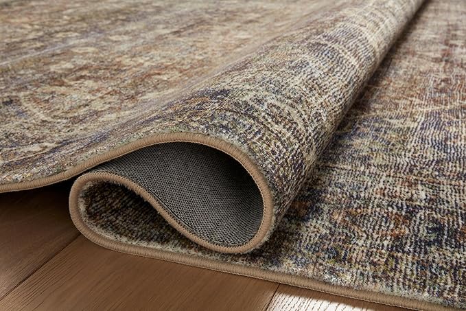 Loloi Amber Lewis Morgan Collection MOG-05 Spice/Lagoon 9'-6" x 13'-6" 38" Thick Area Rug feat. CloudPile, Neutral, Room Décor, Vintage Inspired, Livingroom, Bedroom, Dining Area