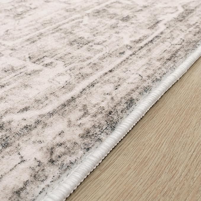 Paco Home Area Rug Modern Oriental Design in Vintage Look in Beige, Size: 2'8" x 4'11"