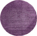 Unique Loom Solo Collection Area Rug - Calabasas (6' 1" Round, Violet)