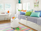 Dash & Albert Rainbow Stripe Multi Machine Washable Rug, 7.5 X 9.5 Feet, Multicolored Stripe Pattern