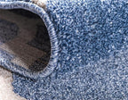 Rugs.com Lattice Collection Rug – 10 Ft Runner Light Blue Medium Rug Perfect for Hallways, Entryways