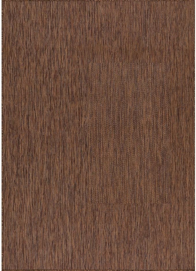 CAMILSON Outdoor Rug 10x14 Modern Area Rugs for Large Indoor and Outdoor Patios and Porches - Waterproof, Washable, Non-Shedding, Easy-to-Clean Outside Carpet (10 x 14, Solid - Gold)