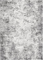 8x10 Area Rug Living Room Rugs - Washable Neutral Modern Abstract Soft Thin Rug Indoor Floor No Slip Rug Carpet for Bedroom Under Dining Table Home Office Decor - Grey