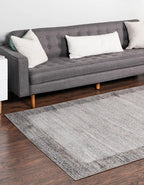 Rugs.com Angelica Collection Rug – 4' x 6' Light Gray Medium Rug Perfect for Entryways, Kitchens, Breakfast Nooks, Accent Pieces