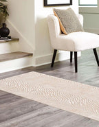 Unique Loom Finsbury Collection Area Rug - Meghan (2' x 9' 10" Runner, Ivory Beige)
