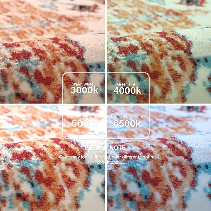 Lahome Boho Rugs for Living Room 8x10,Washable Orange Bedroom Area Rug Soft Low Pile Dining Room Rugs for Under Table,Vintage Thin Non Slip Printed Nursery Area Rug for Playroom Office(8x10ft Orange)