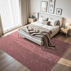 HQAYW 6x9 Large Area Rugs for Living Room Bedroom, Modern Thickened Memory Foam Soft Rug, Low Pile Minimalist Washable Non Slip Carpets for Kids Girls Boys Nursery Dorm Home Decor, Dark Red