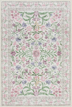 Lahome 6x9 Purple Rugs for Bedroom, Boho Chic Machine Washable Nursery Rug, Large Non-Slip Carpet for Master Bedroom Under King Size Bed, Lounge, Dorm, Living Room Decor