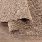 Beverly Rug Easy Jute Runner Rug 2x7 Solid Washable Durable Outdoor Indoor Area Rugs for Living Dining Room Patio Office Stain Resistant Non Shedding Casual Indoor Outside Carpet 2 x 7 Natural