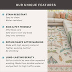 Light Pink Bathroom Rug - Washable 2x3 Small Kitchen Rugs for Powder Room, Front Door Indoor Entrance, Low Pile Stain Resistant, Colorful Pastel Aethestic