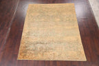 Rug Source Tribal Collection 7x9 Moroccan Area Rug, Hand Knotted Beige & Ivories Floral Rug, Oriental Jute Carpet for Bedroom, Living Room, Dining Room