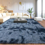 Extra Large Plush Rug High Pile Fluffy Rug for Living Room, Big Plush Non-Skid Shag Carpet, Soft Shaggy Rugs for Bedroom Indoor Modern Home Decor Tie Dye Camel 9x12ft