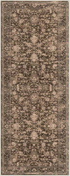 KILOCOCO Hallway Runner 2x6 Rug Runner Printed Floral Washable Kitchen Runners Non-Slip Rubber Backed Runners for Hallways Laundry Room Distressed Boho Rugs for Entryway Bedroom, Rust Brown Red