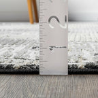 Abani Viva Cream & Grey Area Rug 8' x 10' for Living Room, Bedroom - Farmhouse Diamond Pattern - Durable & Easy to Clean