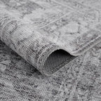 Bloom Rugs Washable 5' x 7' Rug - Ivory/Silver Gray Traditional Area Rug for Living Room, Bedroom, Dining Room, and Kitchen - Exact Size: 5' x 7'