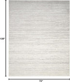 SAFAVIEH Area Rug 6x9 - Adirondack Collection - Ivory & Silver, Modern Ombre Design, Non Shedding & Easy to Clean, Ideal for Living Room, Bedroom, Office, Dining Space (ADR113B)
