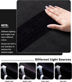 YIHOUSE Modern Washable Area Rug for Living Room Bedroom - Large Abstract Black and White Rug Non-Slip Ultra-Thin Home Decor (Dark Curve, 6'x9'ft)