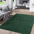 RUGSREAL 5x7 Living Room Area Rugs Modern Solid Color Area Rug Non-Slip Floor Carpet Indoor Washable Dining Room Contemporary Area Rug for Bedroom Kitchen Home Office, Dark Green