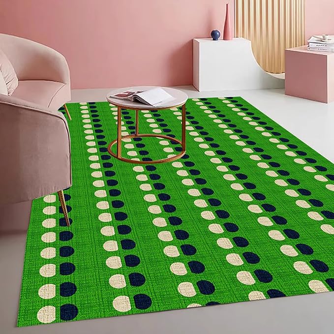 Layered Circle Geometric Rug Modern Abstract Morandi Color Pattern Area Rugs for Living Room Nursery Bedroom Dining Room Green and Black Beige 2x3 Deco Indoor Carpet Hallway Kitchen Mat