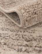 Rugs.com Angelica Collection Rug – 8 Ft Runner Beige Medium-Pile Rug Perfect for Hallways, Entryways