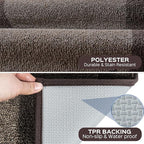 Washable Area Rug 48" x 72", Non Slip Kitchen Rug for Floor, Absorbent Entrance Runner Rug for Bedroom, Living Room, (Roll Packing)