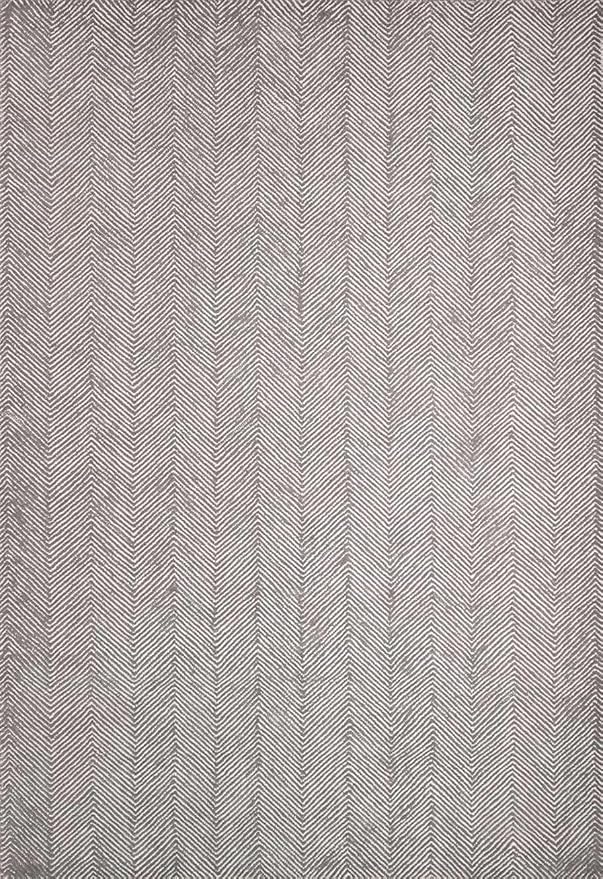 Modern Herringbone Chevron Collection Handcrafted Wool Area Rug - Durable, Zigzag Pattern, for High Traffic, Contemporary Design for Living Room, Bedroom, Dining Room Decor (Smoke Grey, 2' x 3')