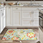 Lahome Collection Modern Floral Area Rug - 2’X 3’ Non-Slip Colorful Vintage Throw Area Rug Accent Distressed Floor Carpet for Living Room Bedrooms Decor (2’X 3’, Paisley)