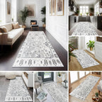 Hallway Runner Rug 2x6ft Washable Kitchen Runner Rug Non-Slip Vintage Soft Carpet Laundry Room Runner Rugs with Rubber Backing for Farmhouse, Entryway, Living Room, Bedroom