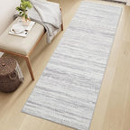 2x8 Runner Rug Machine Washable Non Slip Area Rug Distressed Neutral Moroccan Boho Rug Ultra Soft Floor Runners for Hallways for Entryway Laundry Room Kitchen, Grey