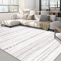 Nakagishi 8x10 Area Rugs Living Room: Thickened Washable Boho Large Neutral Soft Farmhouse Rug Stain Resistant Modern Moroccan Non-Slip Indoor Floor Carpet for Bedroom Nursery Kids Playroom Office