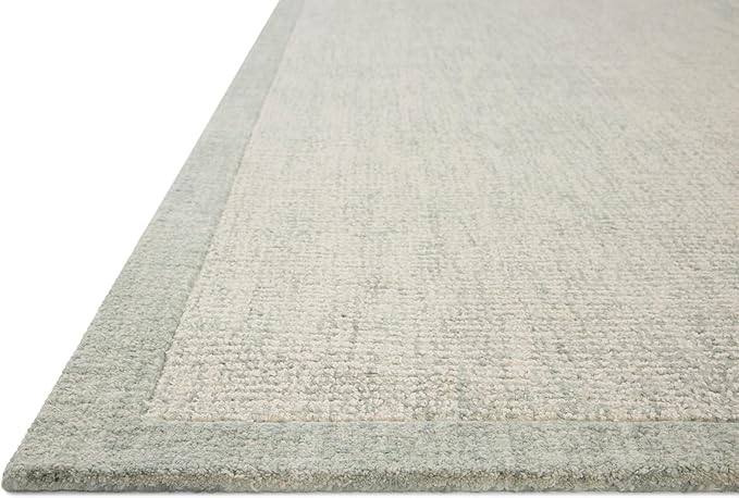 Loloi Magnolia Home by Joanna Gaines Henley Collection HNY-01 Ivory/Spa 5'-0" x 7'-6" Area Rug