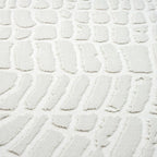 Abani Cream Area Rug for Living Room, Bedroom - Pebble Pattern - 4 x 6 - Durable & Easy to Clean