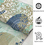 Tritard Coastal Area Rugs Nautical Beach Themed Non-Slip Machine Washable Rugs Modern Floor Carpet for Living Room Bedroom, 4x6, Navy